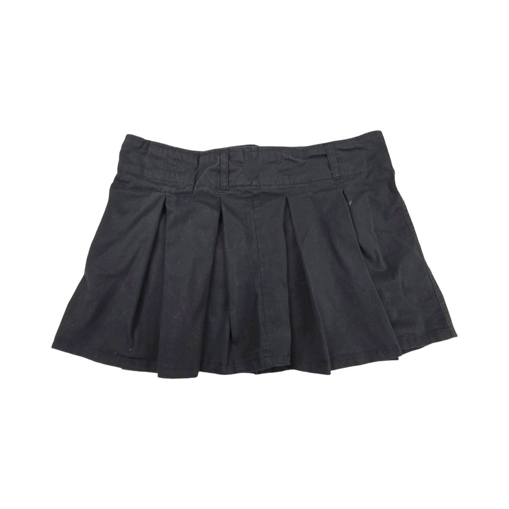 Orange Kiss Essentials Black Pleated Skort Mini Skirt M Cotton Blend Cool Girl
